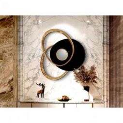 Trio Escultura Pared Negro Oro Rosa de Schuller