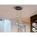 Zaria Lámpara 5l Negro Oro/transp D30 Dim de Schuller