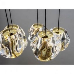 Zaria Lámpara 13l Negro Oro/transp D60 Dim de Schuller