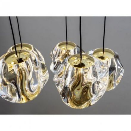 Zaria Lámpara 13l Negro Oro/transp D60 Dim de Schuller