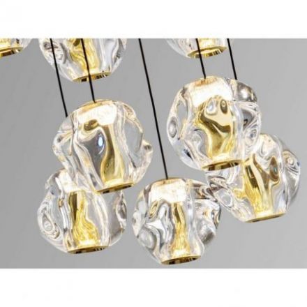Zaria Lámpara 13l Negro Oro/transp D60 Dim de Schuller