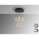 Zaria Lámpara 13l Negro Oro/transp D60 Dim de Schuller