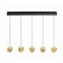 Zaria Lámpara 5l Negro Bronce/ambar Dim de Schuller