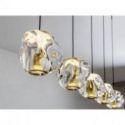 Zaria Lámpara 5l Negro Oro/transp Dim de Schuller Zaria Lámpara 5l Negro Oro/transp Dim de Schuller