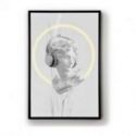 Busto Blanco Cuadro Luz Led 80x120 de Schuller