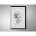 Busto Blanco Cuadro Luz Led 80x120 de Schuller