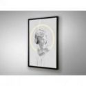 Busto Blanco Cuadro Luz Led 80x120 de Schuller