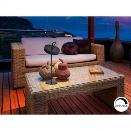 Gong Sobremesa Led Negro de Schuller
