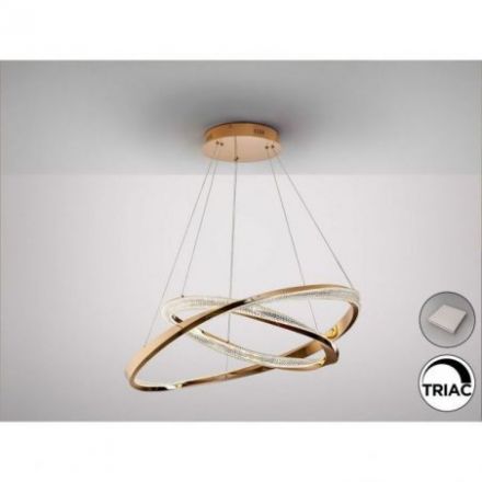 Orbitas Lámpara 2 Aros Oro de Schuller