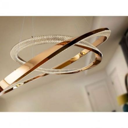 Orbitas Lámpara 2 Aros Oro de Schuller
