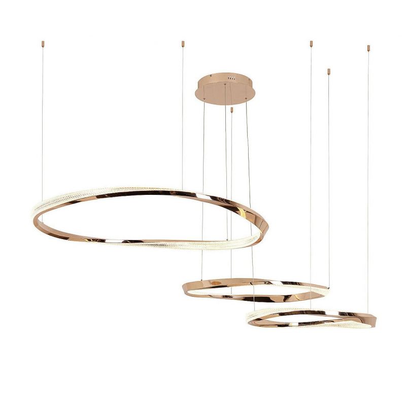 Orbitas Lámpara 3 Aros Oro de Schuller Orbitas Lámpara 3 Aros Oro de Schuller
