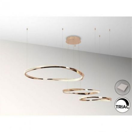 Orbitas Lámpara 3 Aros Oro de Schuller