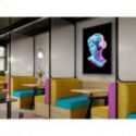 Busto Color Cuadro Luz Led 80x120 de Schuller