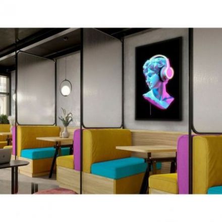 Busto Color Cuadro Luz Led 80x120 de Schuller