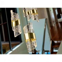 Iliada Lámpara 13l Negro Oro D70 de Schuller