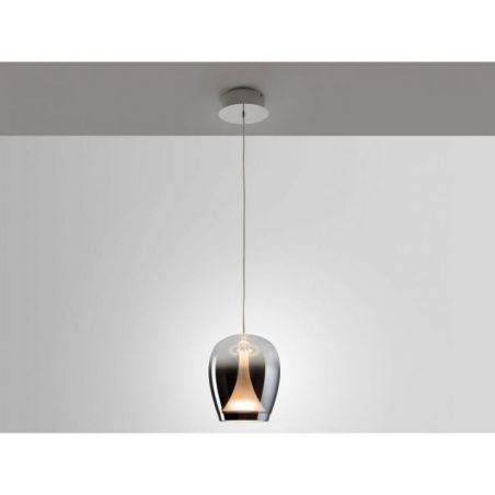 Suspiro Lámpara Cromo Smoky D18 de Schuller