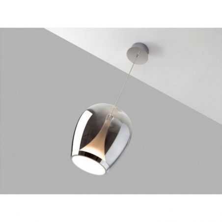 Suspiro Lámpara Cromo Smoky D25 de Schuller