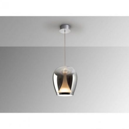 Suspiro Lámpara Cromo Smoky D25 de Schuller