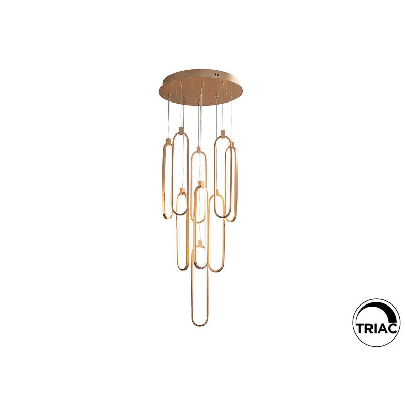 Colette Lámpara 9l Oro Rosa de Schuller Colette Lámpara 9l Oro Rosa de Schuller