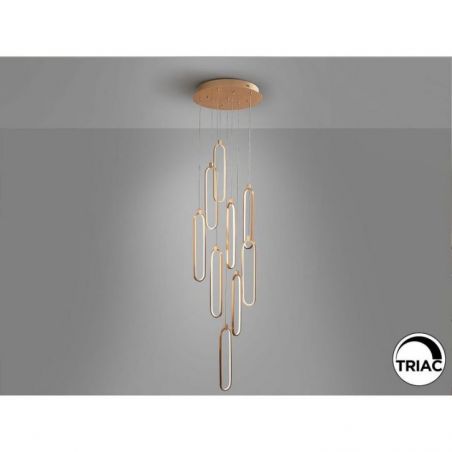 Colette Lámpara 9l Oro Rosa de Schuller