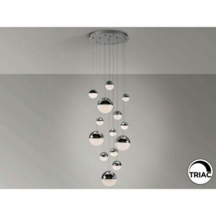 Sphere Lámpara 14l Cromo D60 Dimable de Schuller