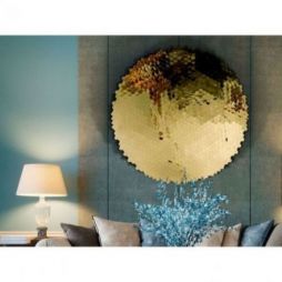 Matrix Bajorrelieve Acero Dorado de Schuller