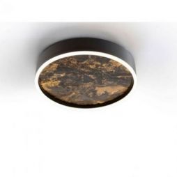 Stone Plafón Led Cct Negro 40d de Schuller