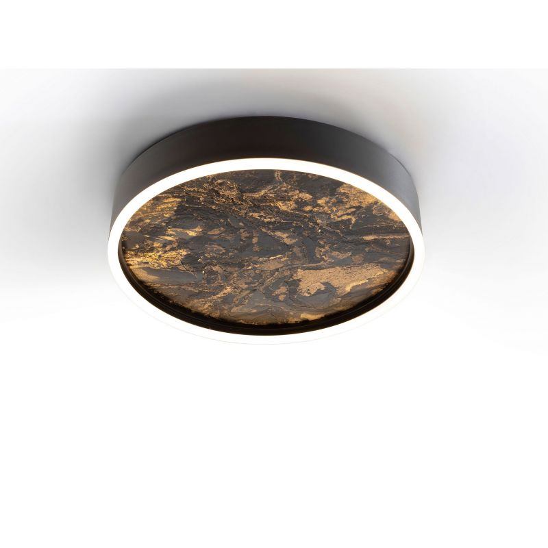 Stone Plafón Led Cct Negro 40d de Schuller