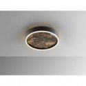 Stone Plafón Led Cct Negro 40d de Schuller