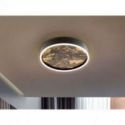 Stone Plafón Led Cct Negro 40d de Schuller