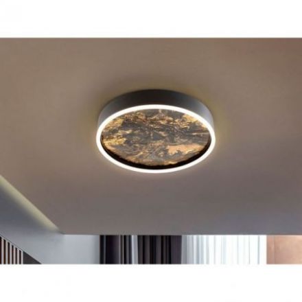 Stone Plafón Led Cct Negro 40d de Schuller