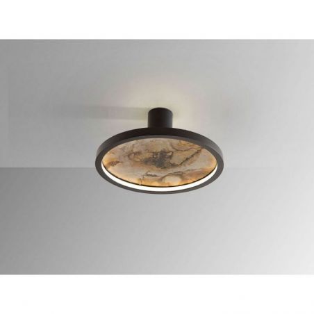 Stone Aplique Plafón Led Cct Negro D30 de Schuller