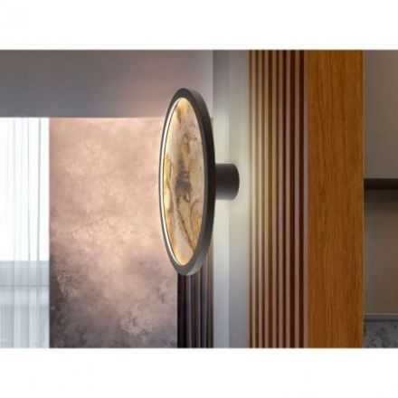 Stone Aplique Plafón Led Cct Negro D30 de Schuller