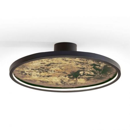 Stone Aplique Plafón Led Cct Negro D60 de Schuller
