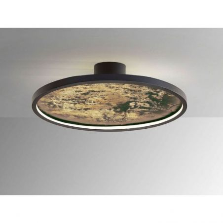 Stone Aplique Plafón Led Cct Negro D60 de Schuller