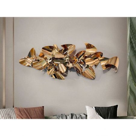 Camile Escultura Pared Oro Rosa de Schuller