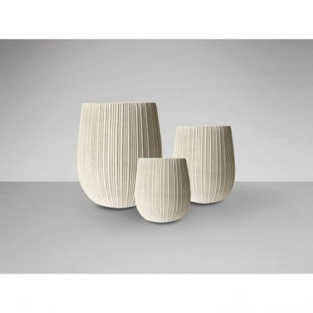 Terras I Set 3 Maceteros Beige de Schuller