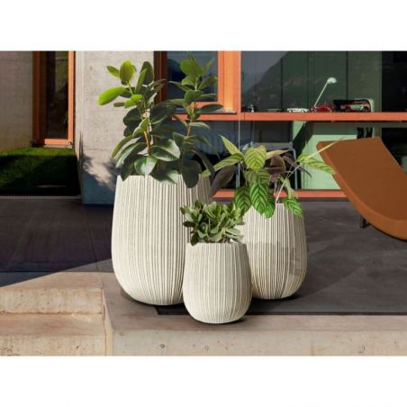Terras I Set 3 Maceteros Beige de Schuller