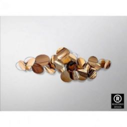 Serenity Escultura Pared Acero Oro Rosa de Schuller