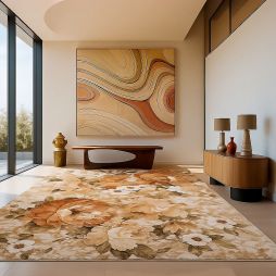 Alfombra Eden Bronze de polipropileno