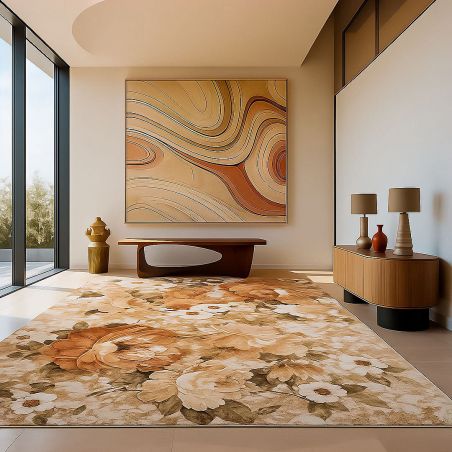 Alfombra Eden Bronze de polipropileno