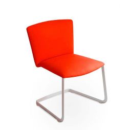 Vela, silla 'visitors' respaldo bajo, base cantilever