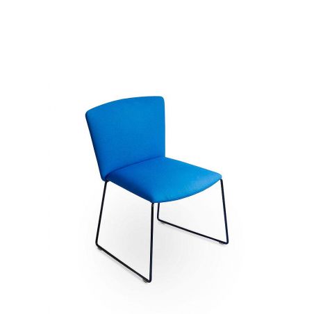 Vela, silla 'visitors' respaldo bajo, base de patín