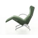 P40, sillón relax, base de metal pintado de color negro