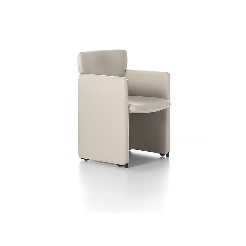 S148, butaca alta con ruedas completamente tapizada y revestida S148, butaca alta con ruedas completamente tapizada y revestida