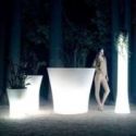 Maceteros con luz Bones para exterior de Vondom Maceteros con luz Bones para exterior de Vondom