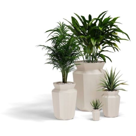 Maceta de doble pared Hasu colección Origami de Vondom