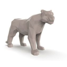 Hyou, figura de leona en líneas geométricas de la colección Origami de Vondom