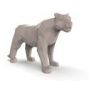 Hyou, figura de leona en líneas geométricas de la colección Origami de Vondom Hyou, figura de leona en líneas geométricas de la colección Origami de Vondom