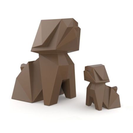 Inu, figura en forma de perrito en líneas geométricas de Vondom